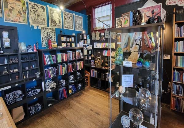 Occult gift shop inside the Buckland Museum in Cleveland, Ohio