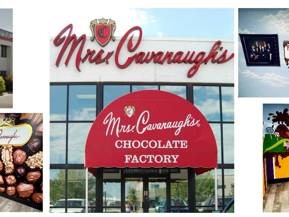 Mrs. Cavanaugh’s Chocolate Factory entrance at the North Salt Lake headquarters