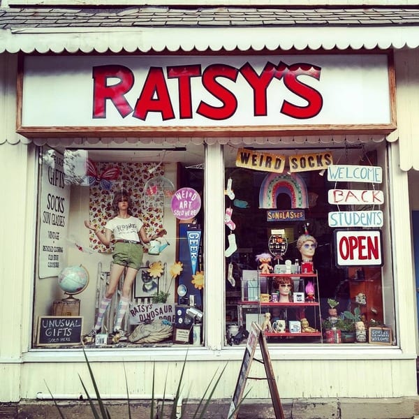 Storefront of Ratsy’s Store in Oberlin, Ohio